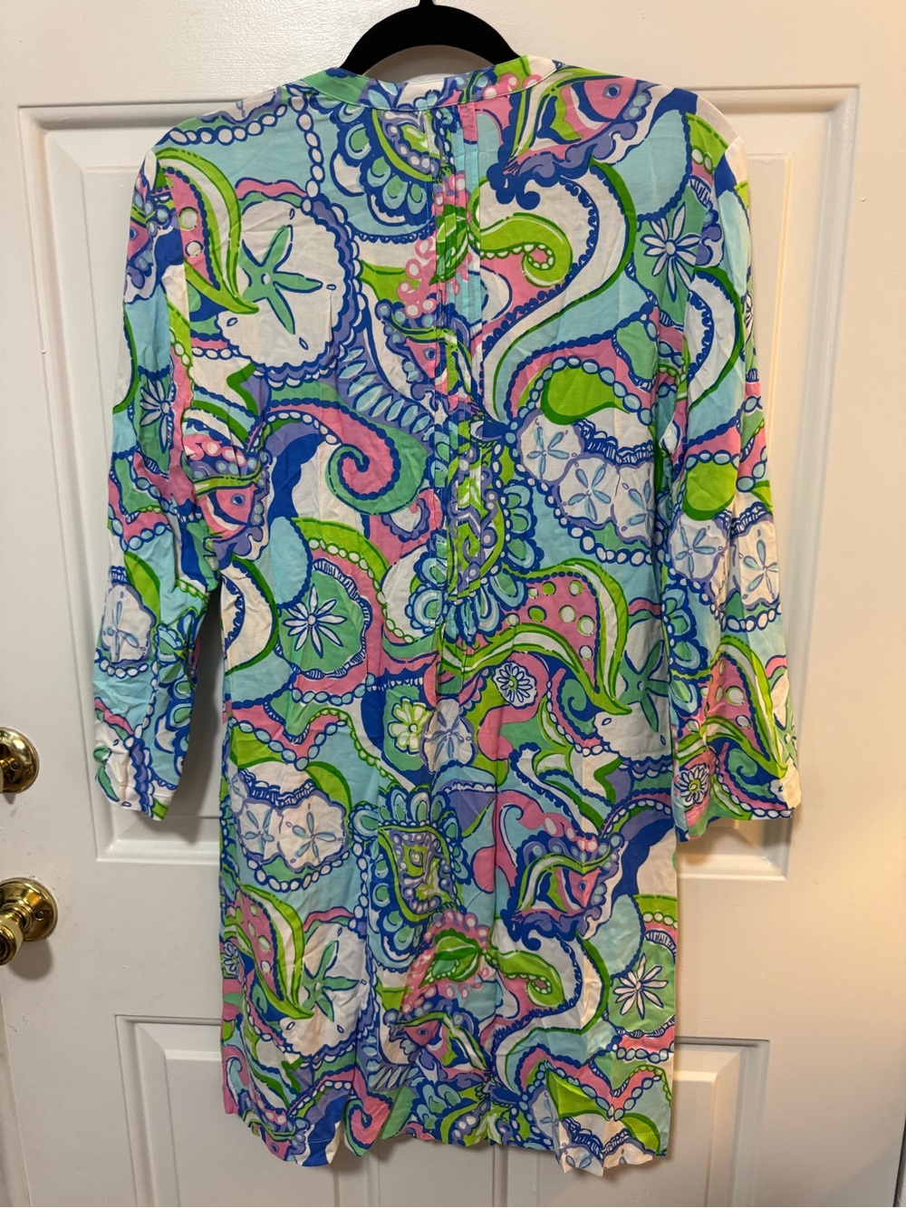 LILLY PULITZER Size Medium Sarasota Pin tuck Tunic Dress Multi Conch NWOT - Picture 7 of 8